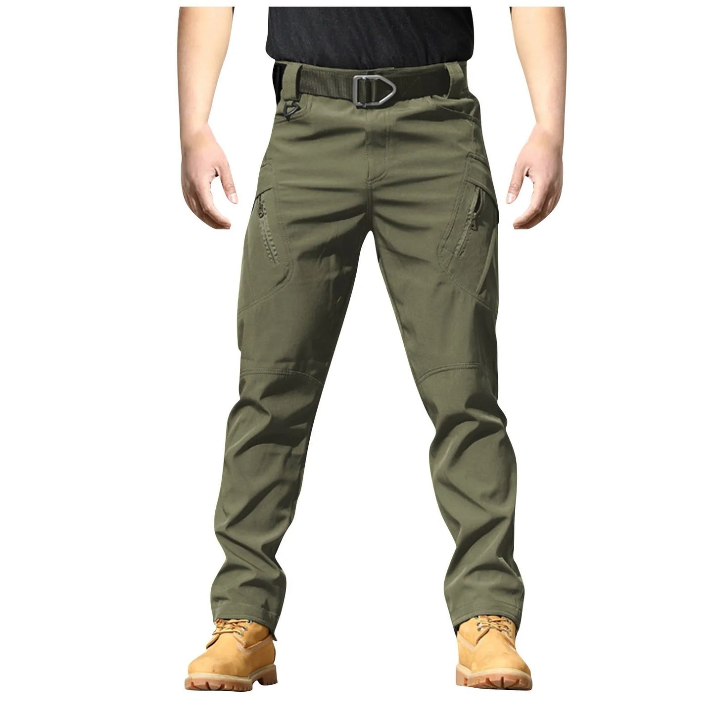 Spring-Autumn Outdoor Stretch Water-Resistant Hiking Trousers Wear-Resistant Utility Pants