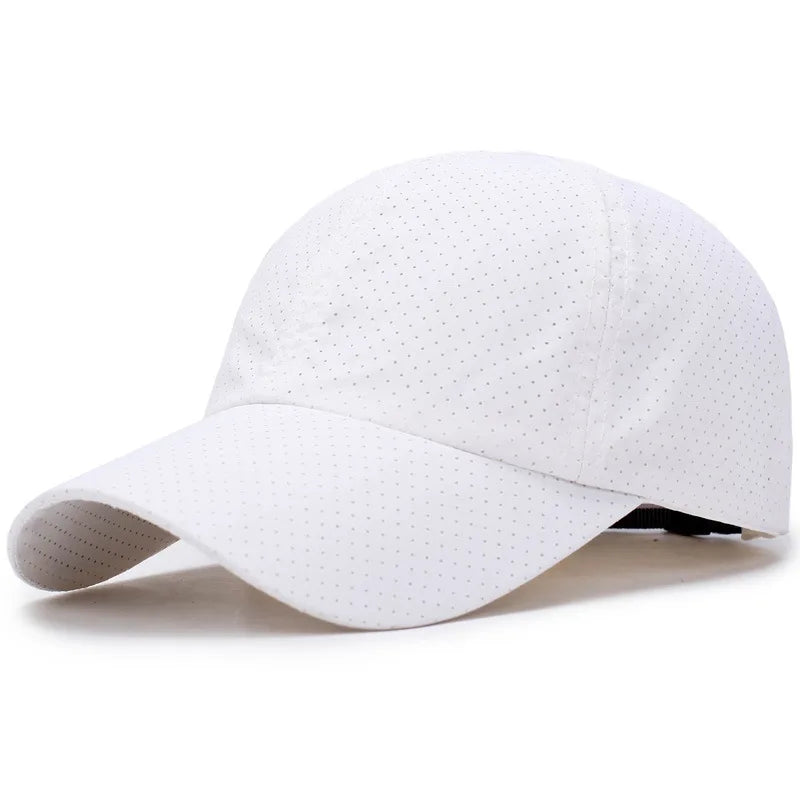 Breathable Baseball Cap Solid Thin Mesh Portable Quick Dry Sun Hat For Women Men Golf Caps Tennis Running Hiking Camping