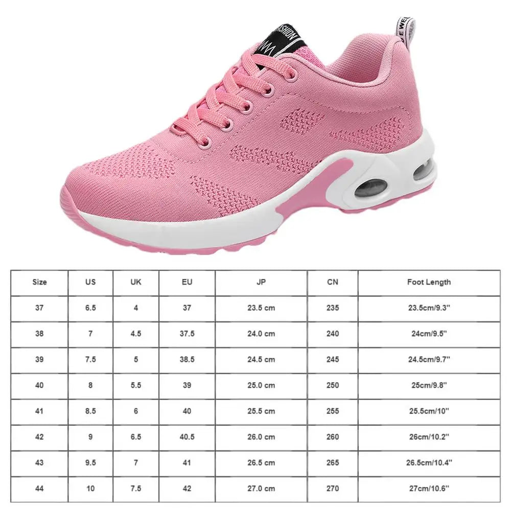 Women Breathable Sneakers Breathable Training Shoes Women Training Shoes Tennis Shoes Outdoor Sports Footwear Air Cushion