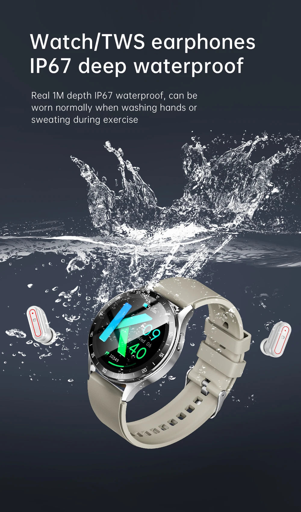2024 New Bluetooth Call Smart Watch High end Men's Multi sport Mode NFCIP67 Waterproof Fitness Smart Electronic Watch