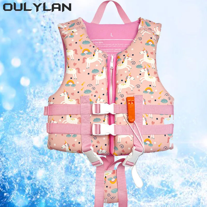 Aid Flotation Device  kayaking Boating  Vest Safety Survival Suit Kids Swimming