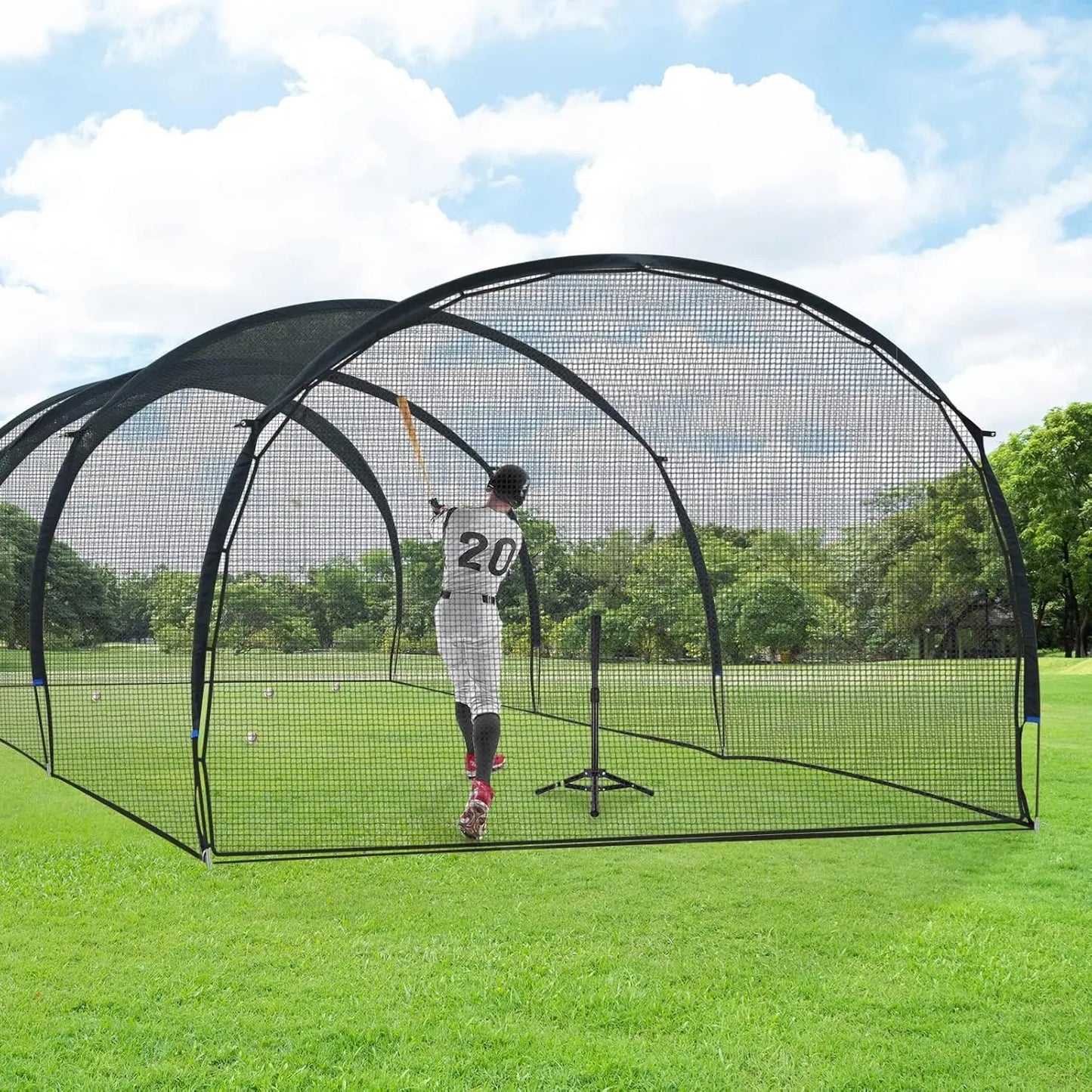 Baseball Cage for Backyard, Baseball Training Equipment Netting