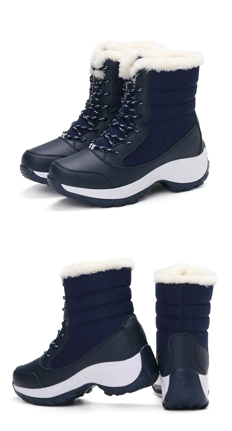 Snow Boots Women Flat Keep Warm Boots Casual