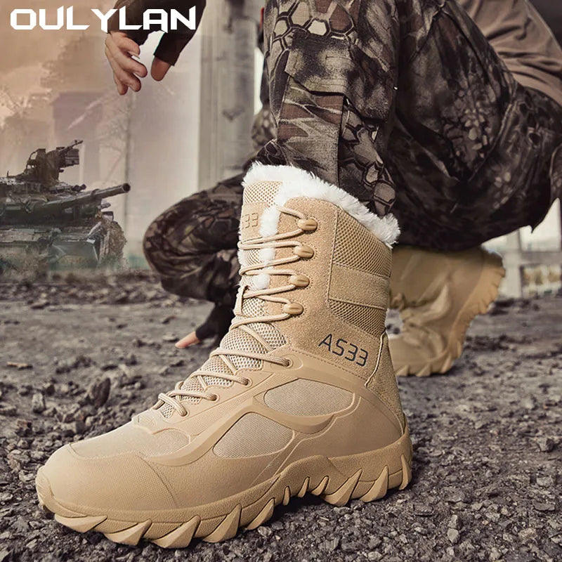 Ankle Winter Warm Shoes Boots Climbing Hiking Shoes Men Women Snow Boots Durable