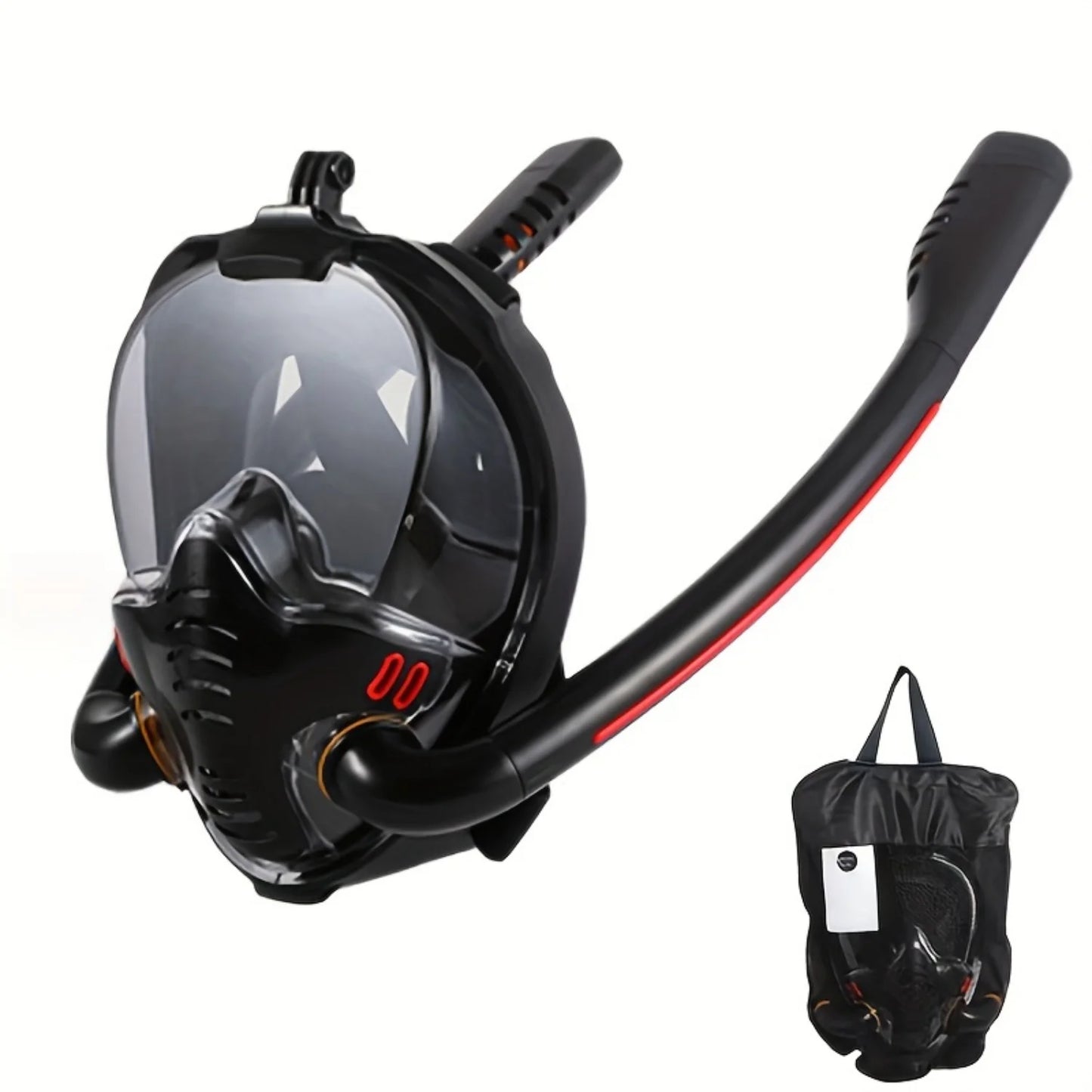 1pc Full Face Snorkel Mask with 180° Panoramic HD View | Adult Snorkeling Equipment