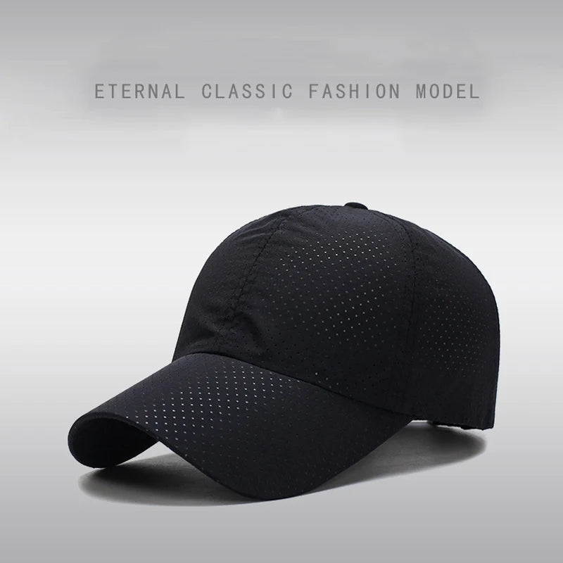 Breathable Baseball Cap Solid Thin Mesh Portable Quick Dry Sun Hat For Women Men Golf Caps Tennis Running Hiking Camping