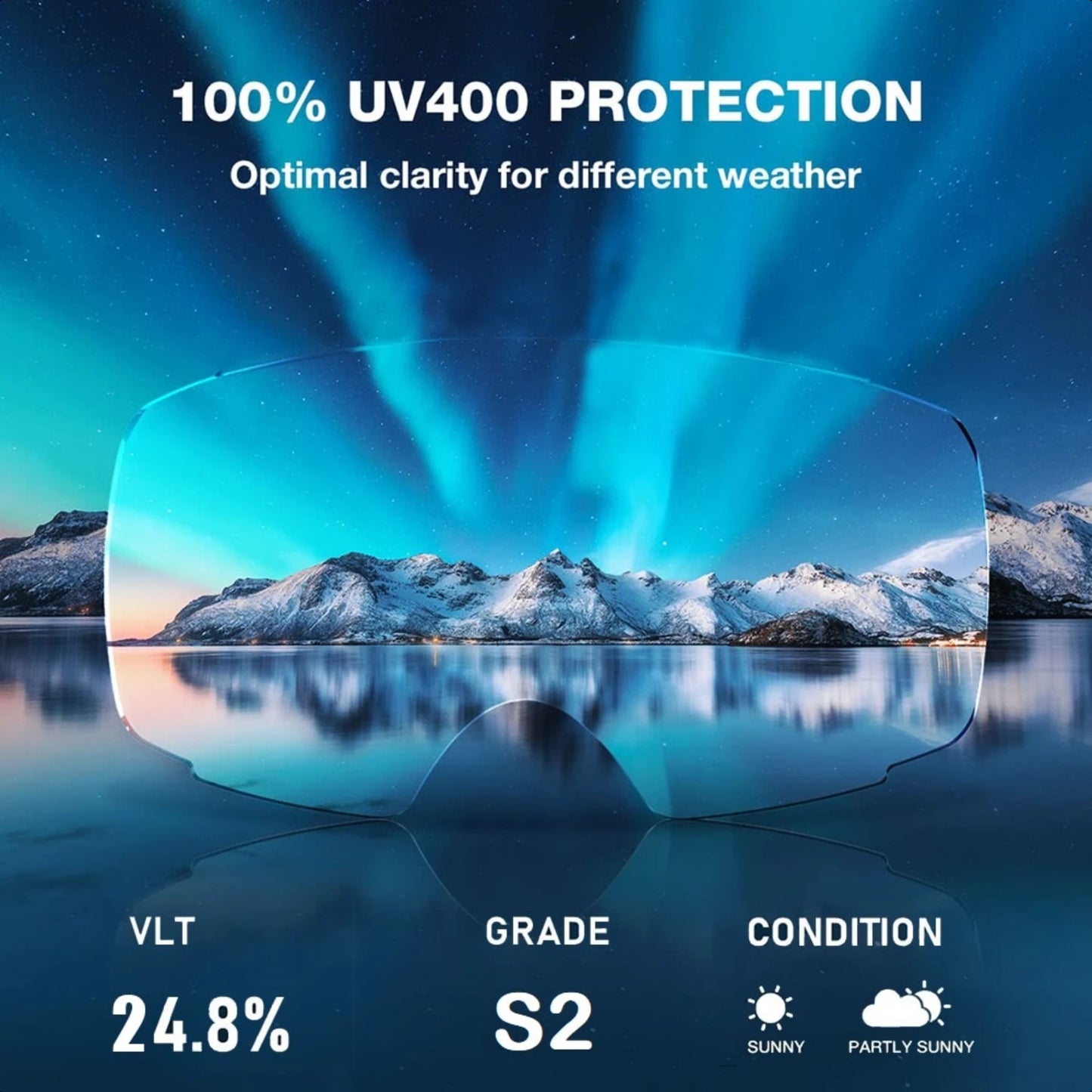 Ski Goggles Double Layers Anti-fog UV400