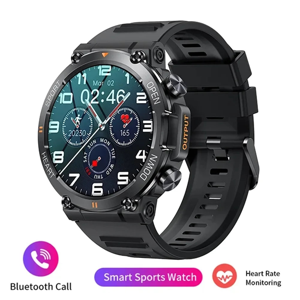 SENBONO Rugged Military Smart Watch for Men 100+Sports Watches BT Call Waterproof Original Big Battery Heart Rate Smartwatch men