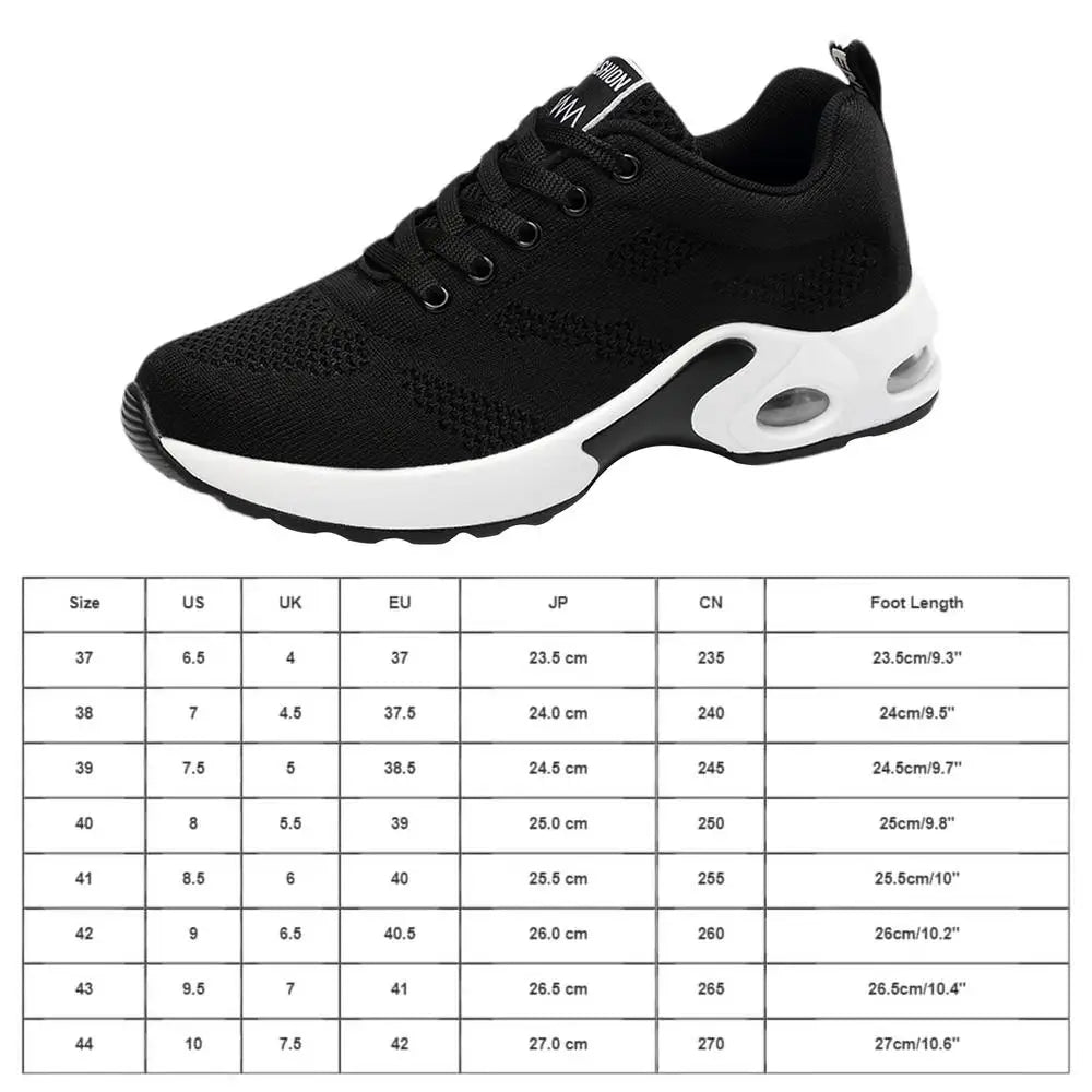 Women Breathable Sneakers Breathable Training Shoes Women Training Shoes Tennis Shoes Outdoor Sports Footwear Air Cushion