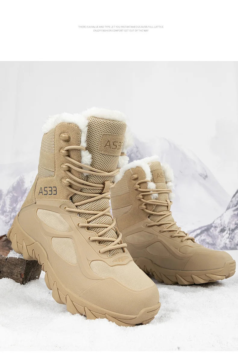 Ankle Winter Warm Shoes Boots Climbing Hiking Shoes Men Women Snow Boots Durable