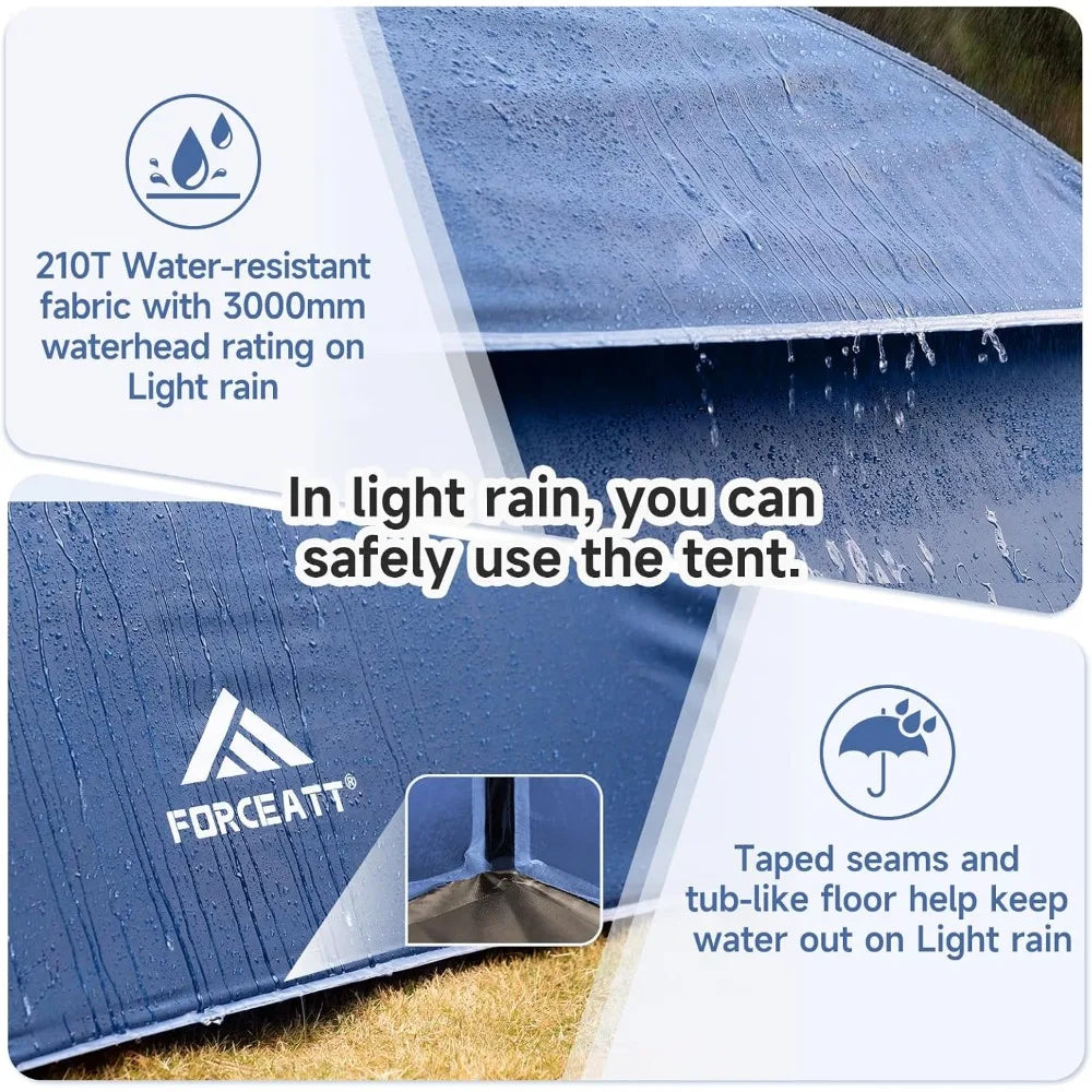2 Person Backpacking Tent, Easy Setup Dome Tent, Lightweight Portable
