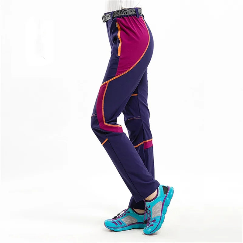 Summer Thin Quick Dry Pants Women Breathable Sports Outdoor Camping Climbing Trekking Hiking Pants Stretch Trousers