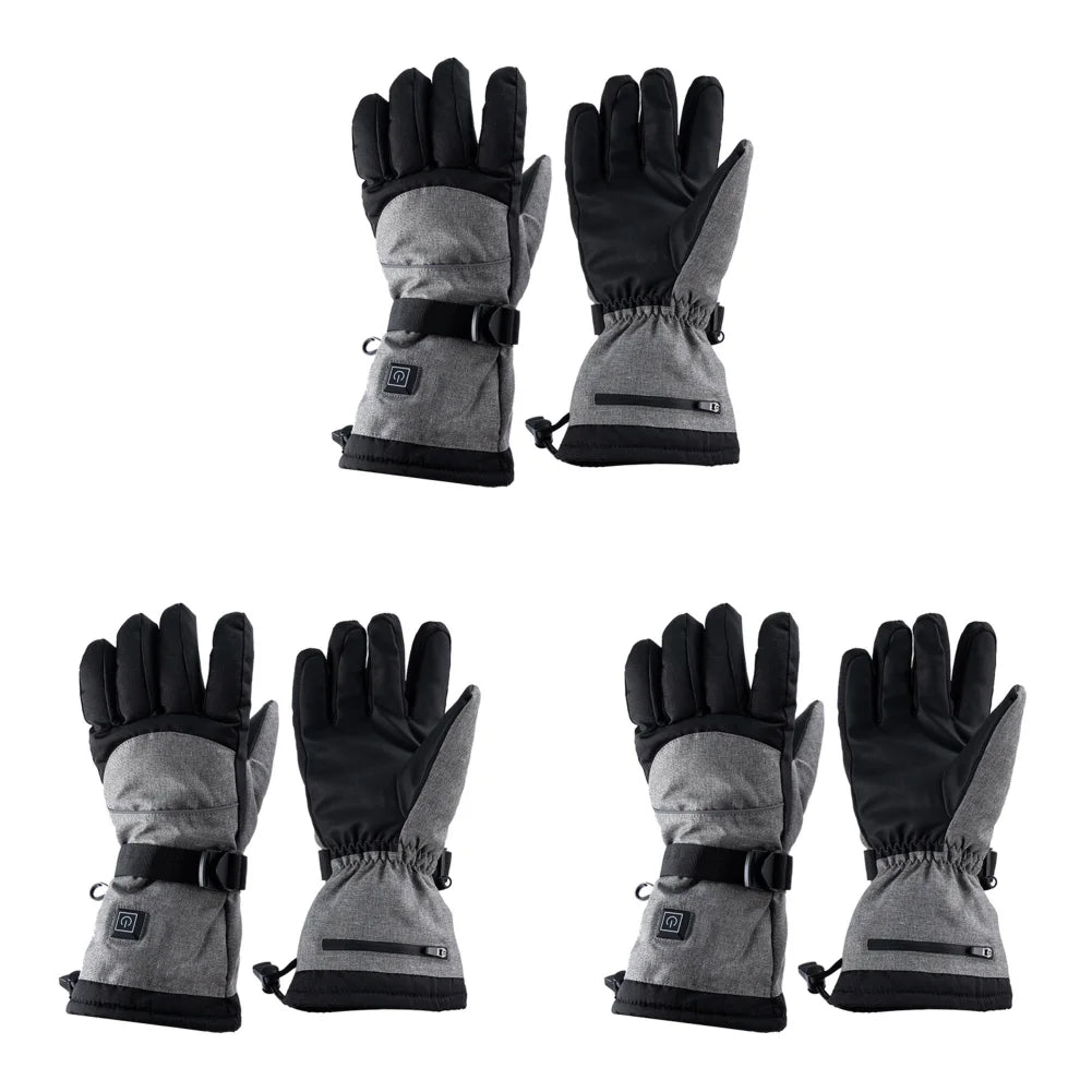 3/2/1pcs Electric Heated Motorcycle Gloves Touch Screen Hand Warmers Gloves for Men Women