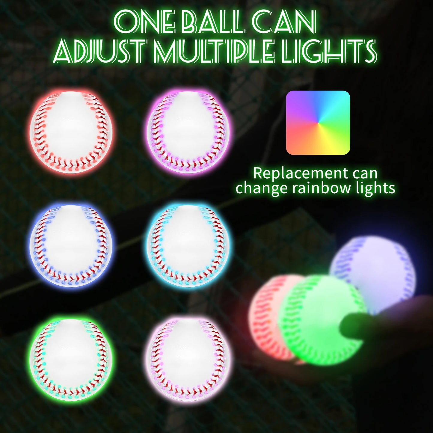 Glow in The Dark Baseball, Sports Gear Accessories Gifts All Ages Gift Ideas