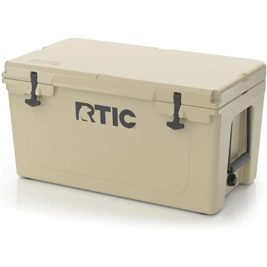 65 QT Ultra-Tough Cooler Hard Insulated Ice Chest Box Camping, Picnic, Fishing, Boat, Barbecue