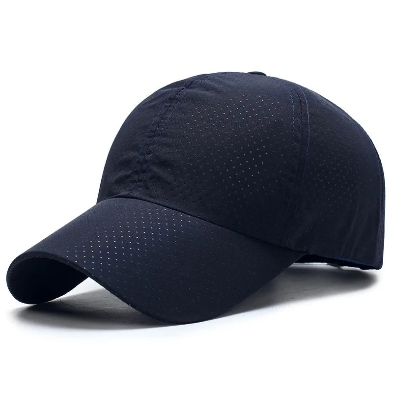 Breathable Baseball Cap Solid Thin Mesh Portable Quick Dry Sun Hat For Women Men Golf Caps Tennis Running Hiking Camping