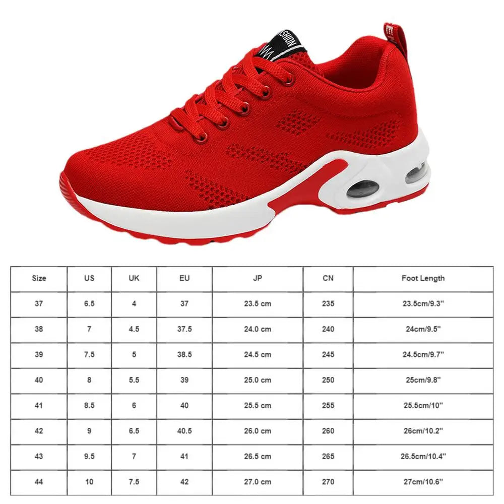Women Breathable Sneakers Breathable Training Shoes Women Training Shoes Tennis Shoes Outdoor Sports Footwear Air Cushion