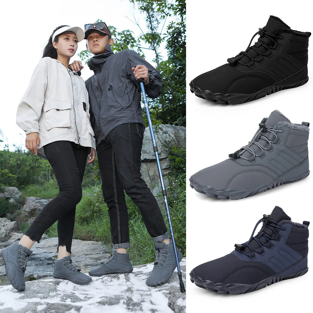 Men Women Thick snow boots waterproof shock-absorbing warm couple high-top