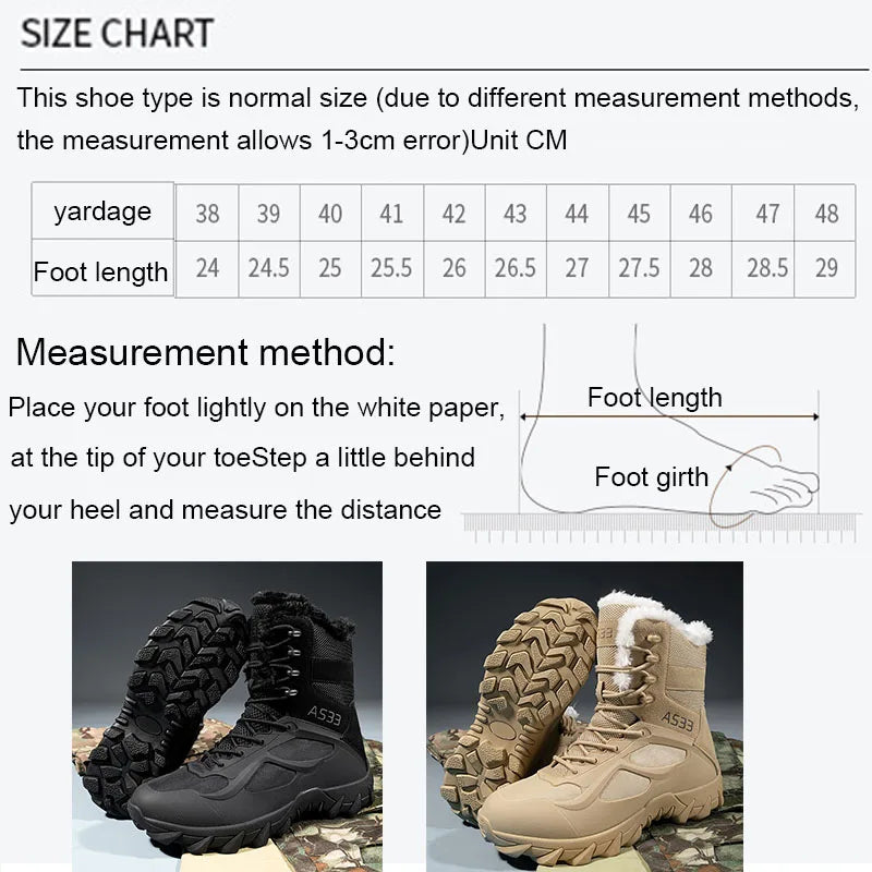 Ankle Winter Warm Shoes Boots Climbing Hiking Shoes Men Women Snow Boots Durable