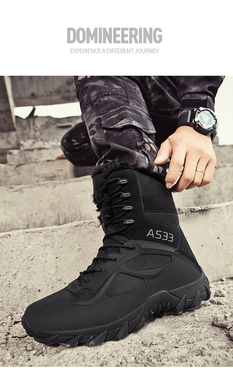 Ankle Winter Warm Shoes Boots Climbing Hiking Shoes Men Women Snow Boots Durable