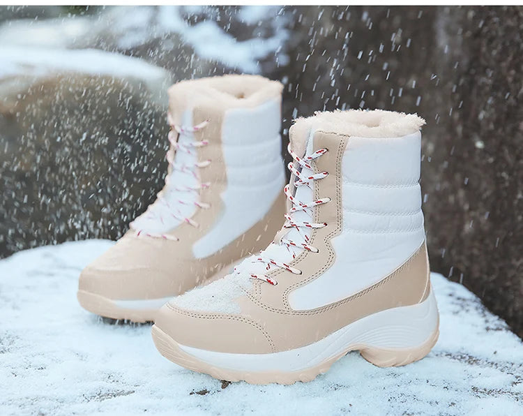 Snow Boots Women Flat Keep Warm Boots Casual