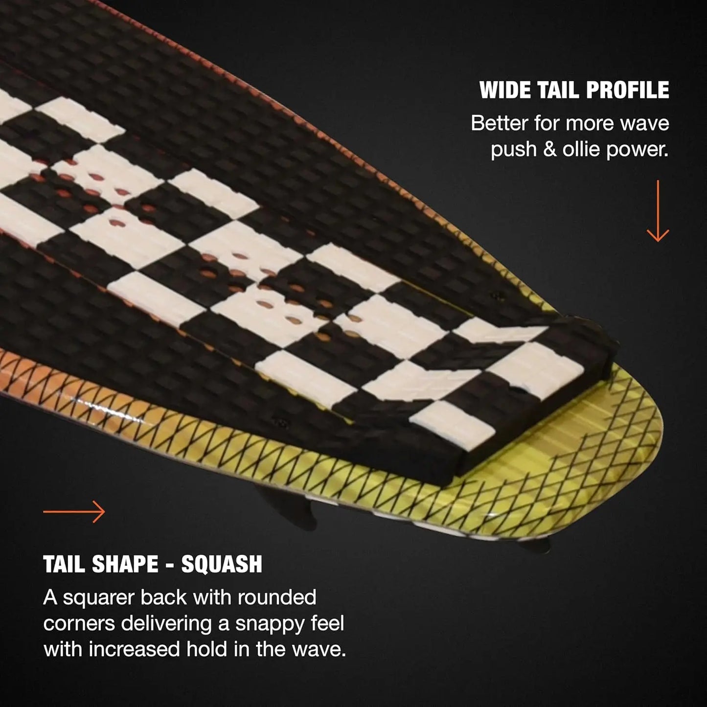Gromcast Wakesurfer - Kids Wakesurf Board Shaped by Scott Bouchard - Great Board for Beginners & Ideal for Young Rider