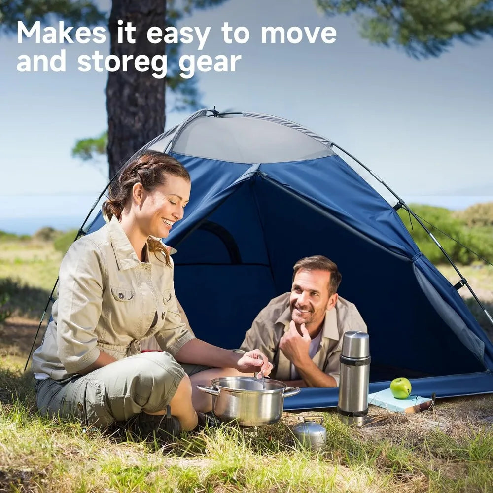 2 Person Backpacking Tent, Easy Setup Dome Tent, Lightweight Portable