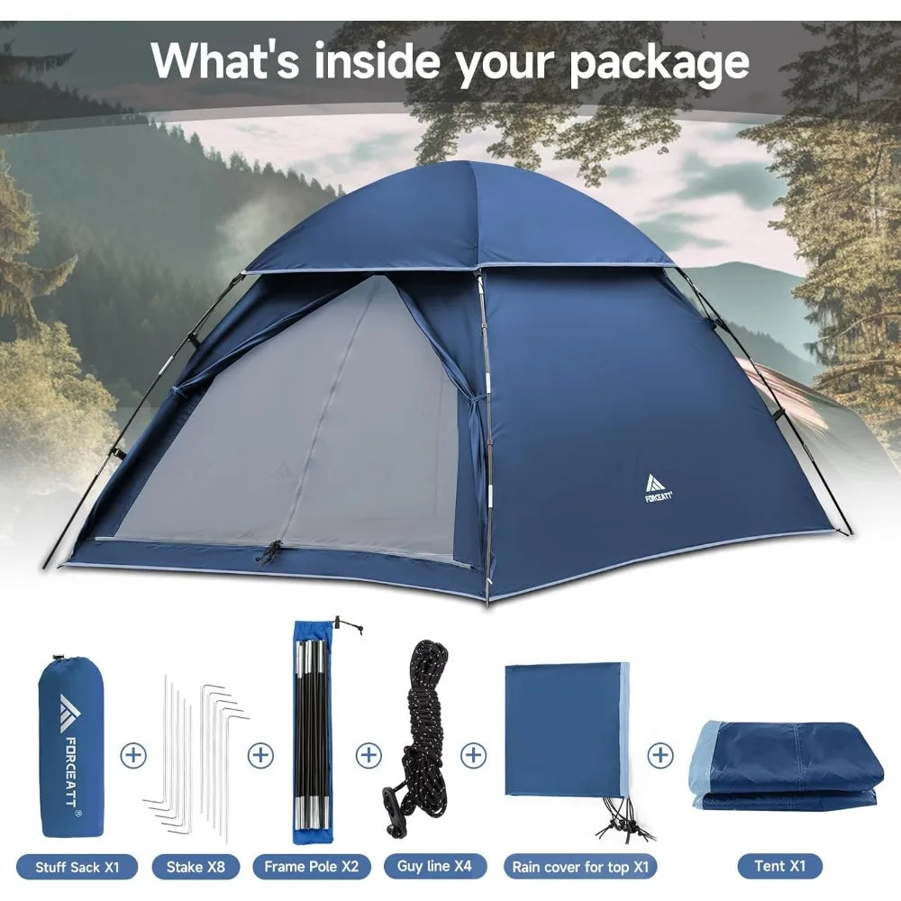 2 Person Backpacking Tent, Easy Setup Dome Tent, Lightweight Portable