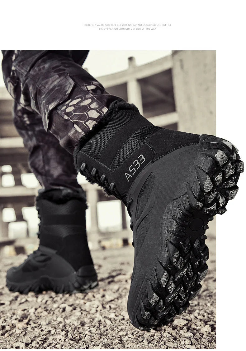 Ankle Winter Warm Shoes Boots Climbing Hiking Shoes Men Women Snow Boots Durable