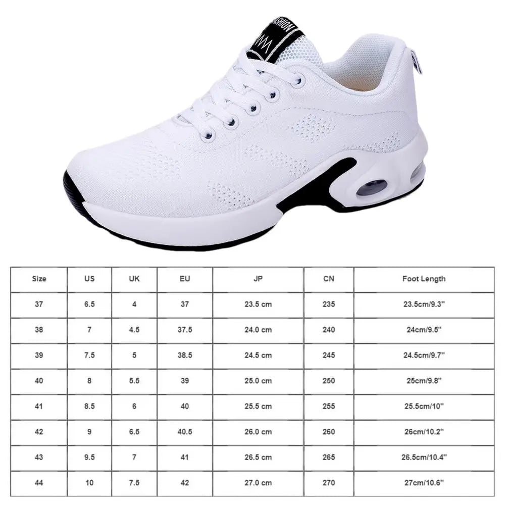 Women Breathable Sneakers Breathable Training Shoes Women Training Shoes Tennis Shoes Outdoor Sports Footwear Air Cushion
