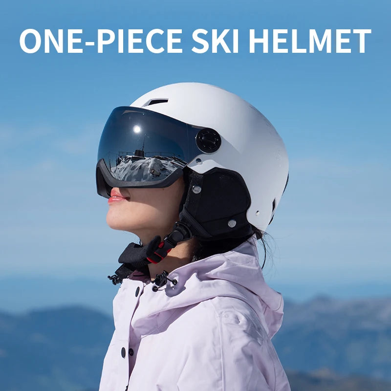 Eastinear's New Lightweight All-in-one Goggles Ski Helmet Men's and Women's Children's