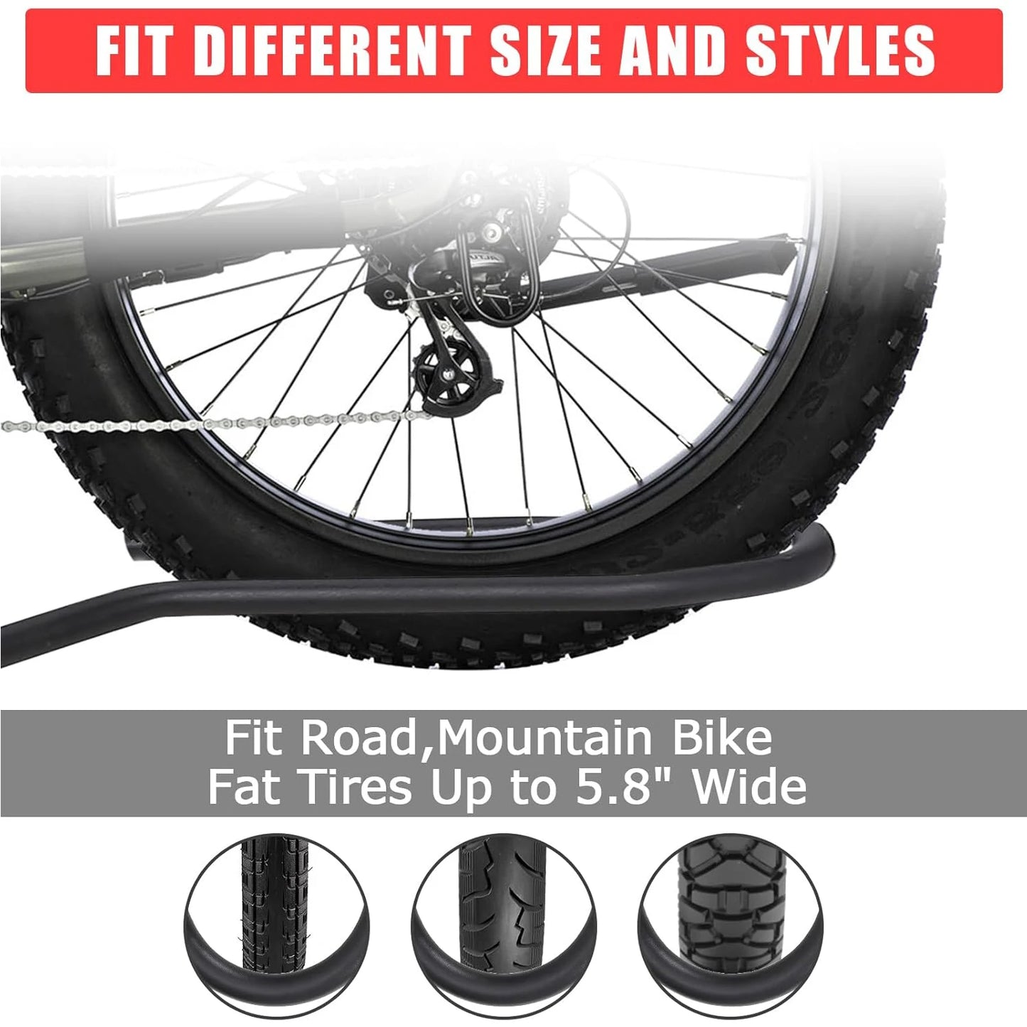 Bike Rack Tow Hitch Mount 2 Bike Heavy Duty Car Bicycle Racks for Trailer Hitch Car SUV Truck E Bike Rack with Straps