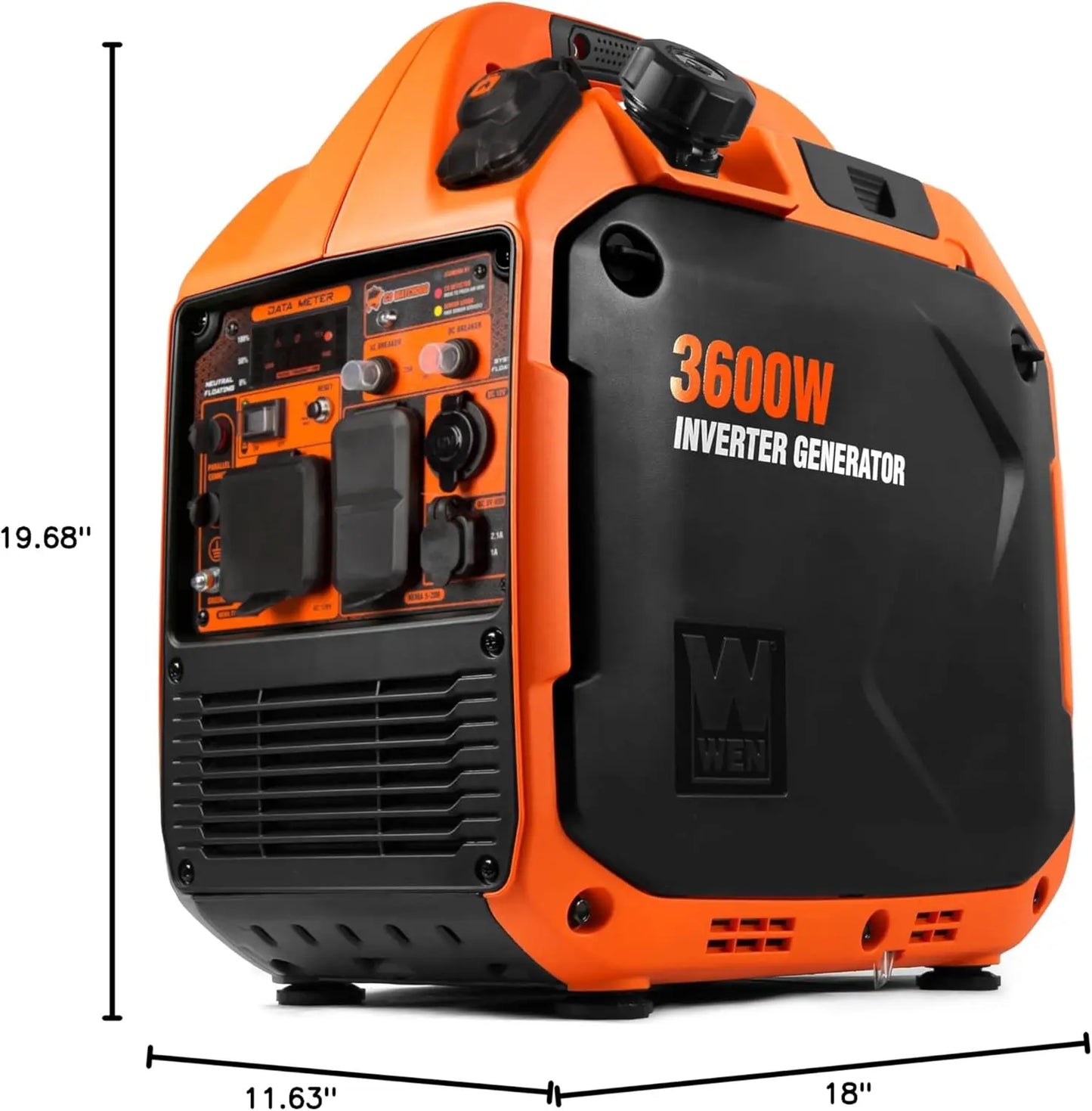 Quiet and Lightweight 3600-Watt Dual Fuel RV-Ready Portable Inverter Generator with Fuel Shut Off and CO Watchdog (DF360iX)