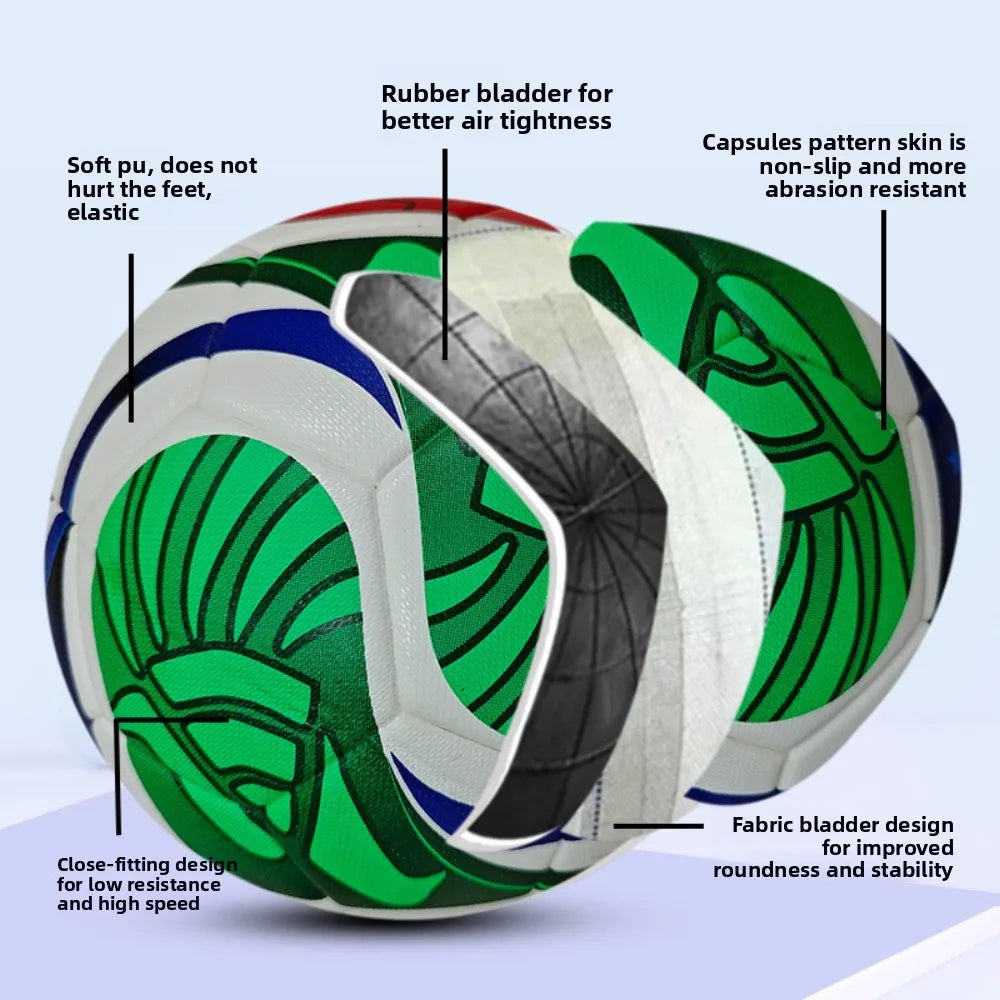 Size 5 Soccer Ball 2026 Competition Training Football High Quality Seamless PU Durable Sports Ball Gift For Kids And Adults