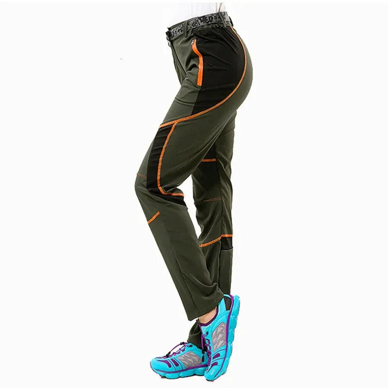 Summer Thin Quick Dry Pants Women Breathable Sports Outdoor Camping Climbing Trekking Hiking Pants Stretch Trousers