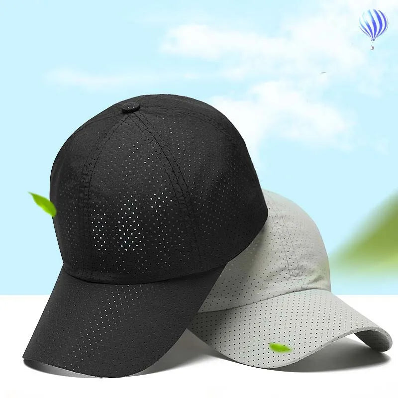 Breathable Baseball Cap Solid Thin Mesh Portable Quick Dry Sun Hat For Women Men Golf Caps Tennis Running Hiking Camping