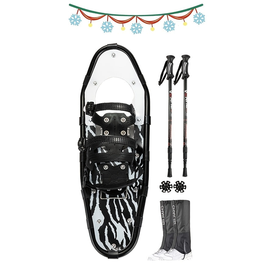 Versatile 4-in-1 Snowshoeing Kit for All Ages