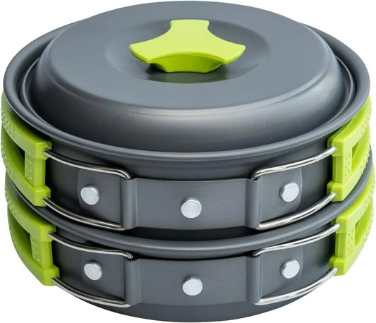 Camping Cookware Mess Kit for Backpacking Gear – Camping Cooking Set