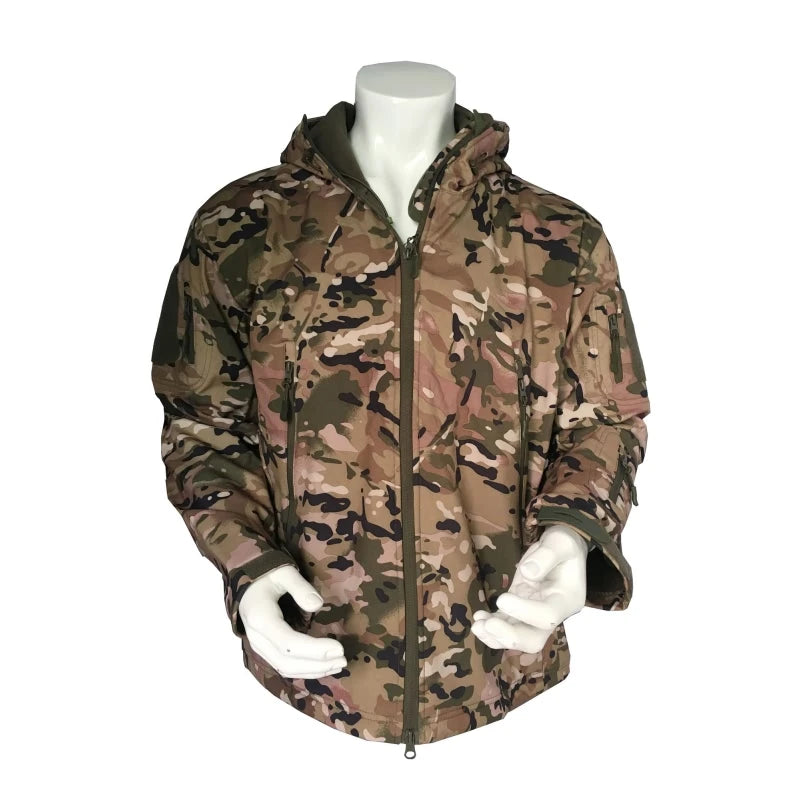 LQARMY Outdoor Waterproof SoftShell Jacket Hunting windbreaker ski Coat hiking rain camping fishing tactical Clothing Men Women