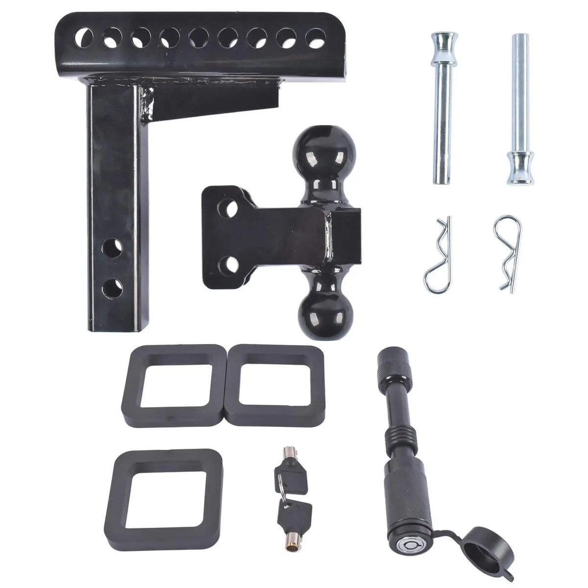 AP03 6" Rise/DropTrailer Hitch for Vehicles with 2" Receiver Hitch Black 20000lbs GTW
