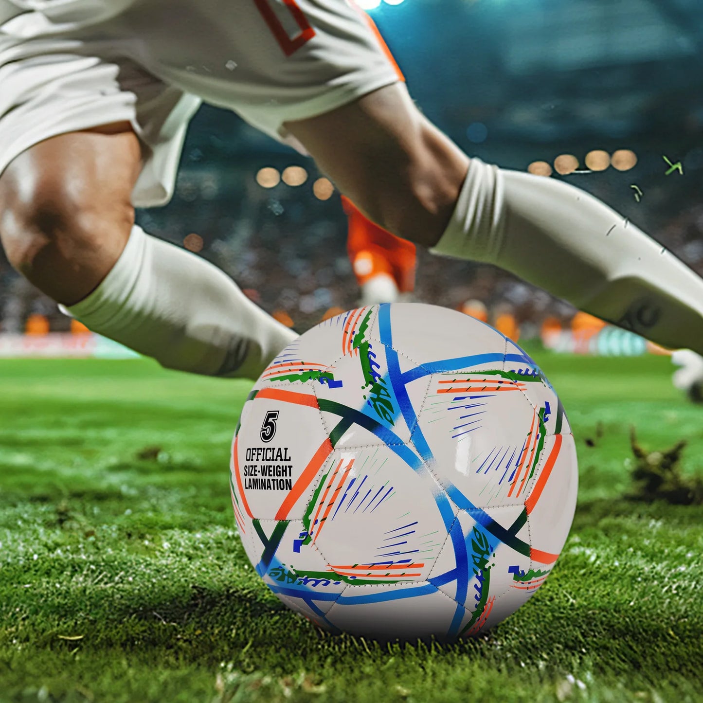 Soccer Ball Size 5 Indoor Outdoor For Adult Youth And Kids Official Match Training Balls Durable Football White High Quality