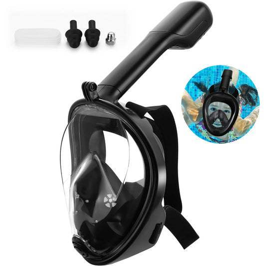 Professional Full Face Snorkel Mask Anti-Fog Anti-Leak Fit the Face Diving Mask for Adults