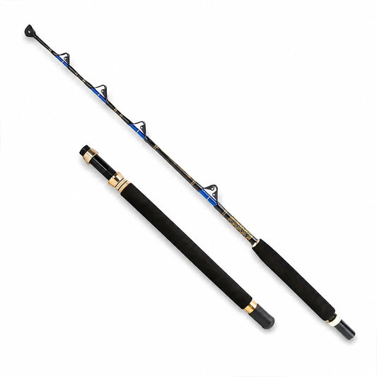 Fishing Trolling Rod,, Fishing Big Game Trolling Rod 5'6 with 4+1 Roller Guides，Detachable sea fishing rod
