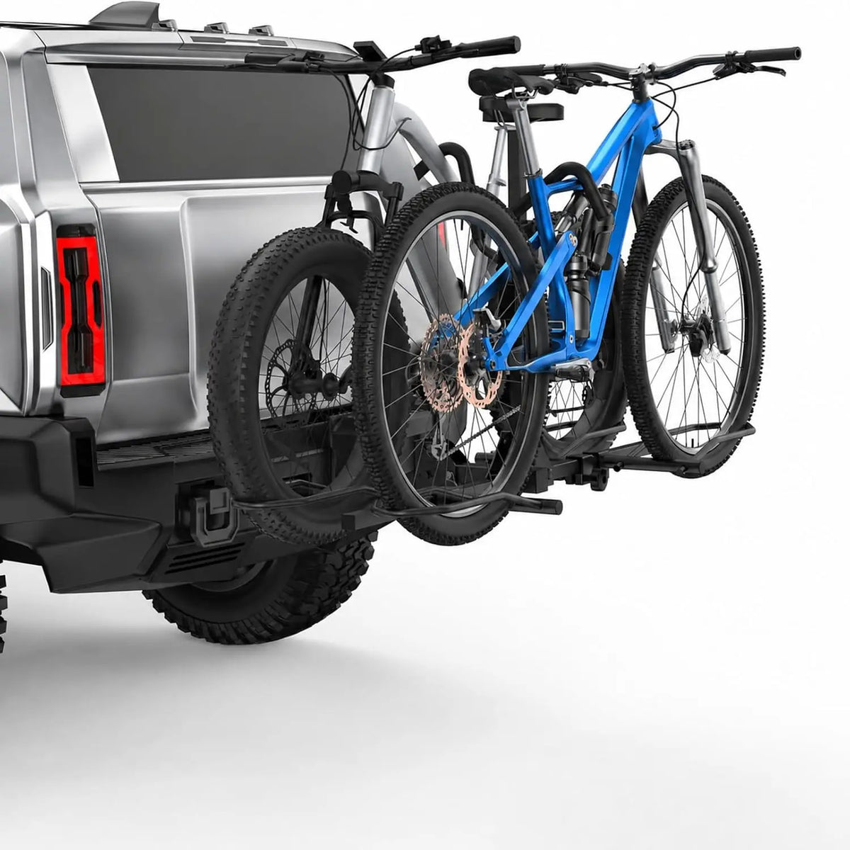 2 Bike Hitch Mount Bike Rack Easy to Install Bicycle Carrier for SUV Car Truck 176 LBS  2" Receiver Heavy-Duty Steel Mountain Road Bike Holder for SUVs and trucks