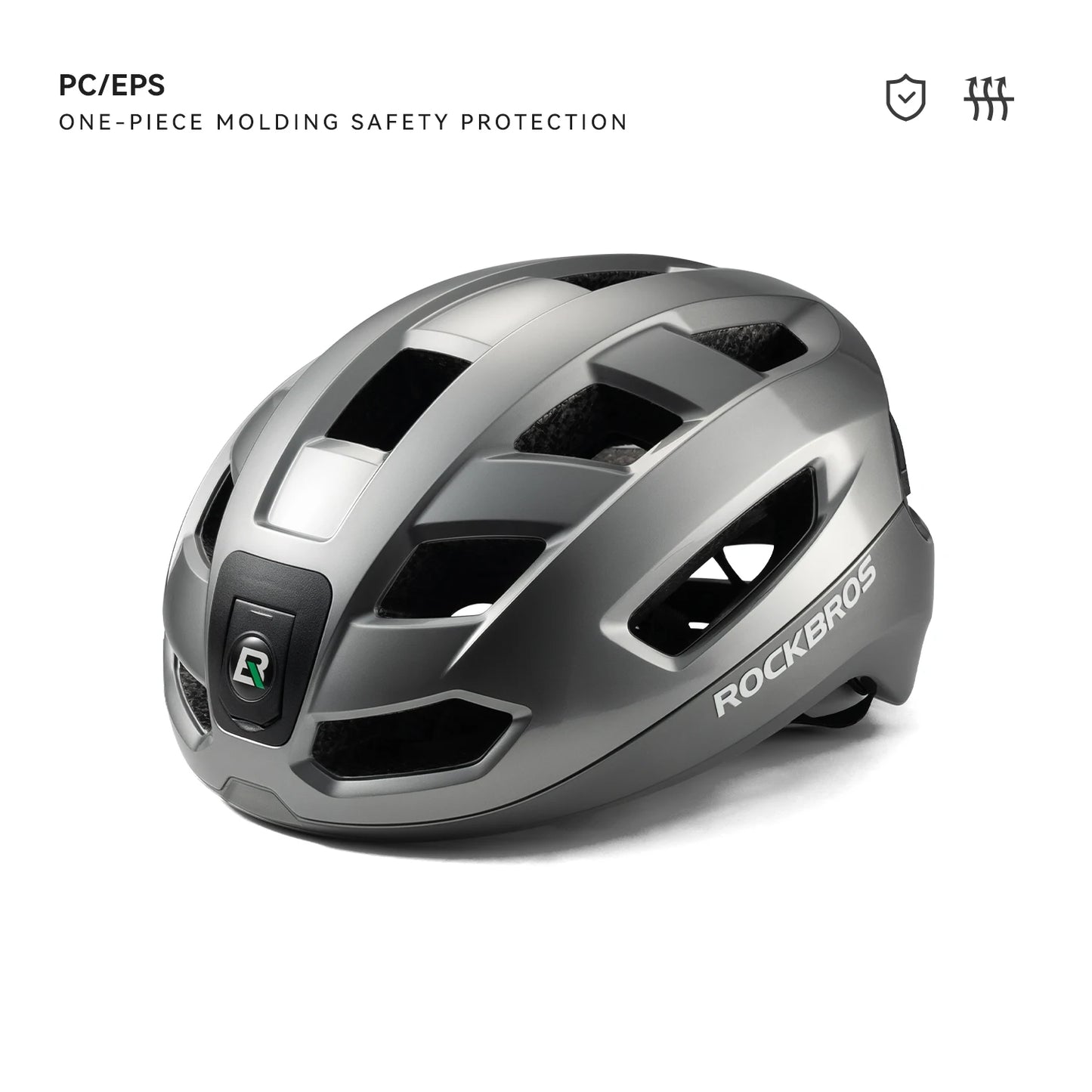 ROCKBROS Bike Helmet Light Helmet with Remote Control Rechargeable Tail light Bicycle Cycling Helmet Intelligent Safety Helmet