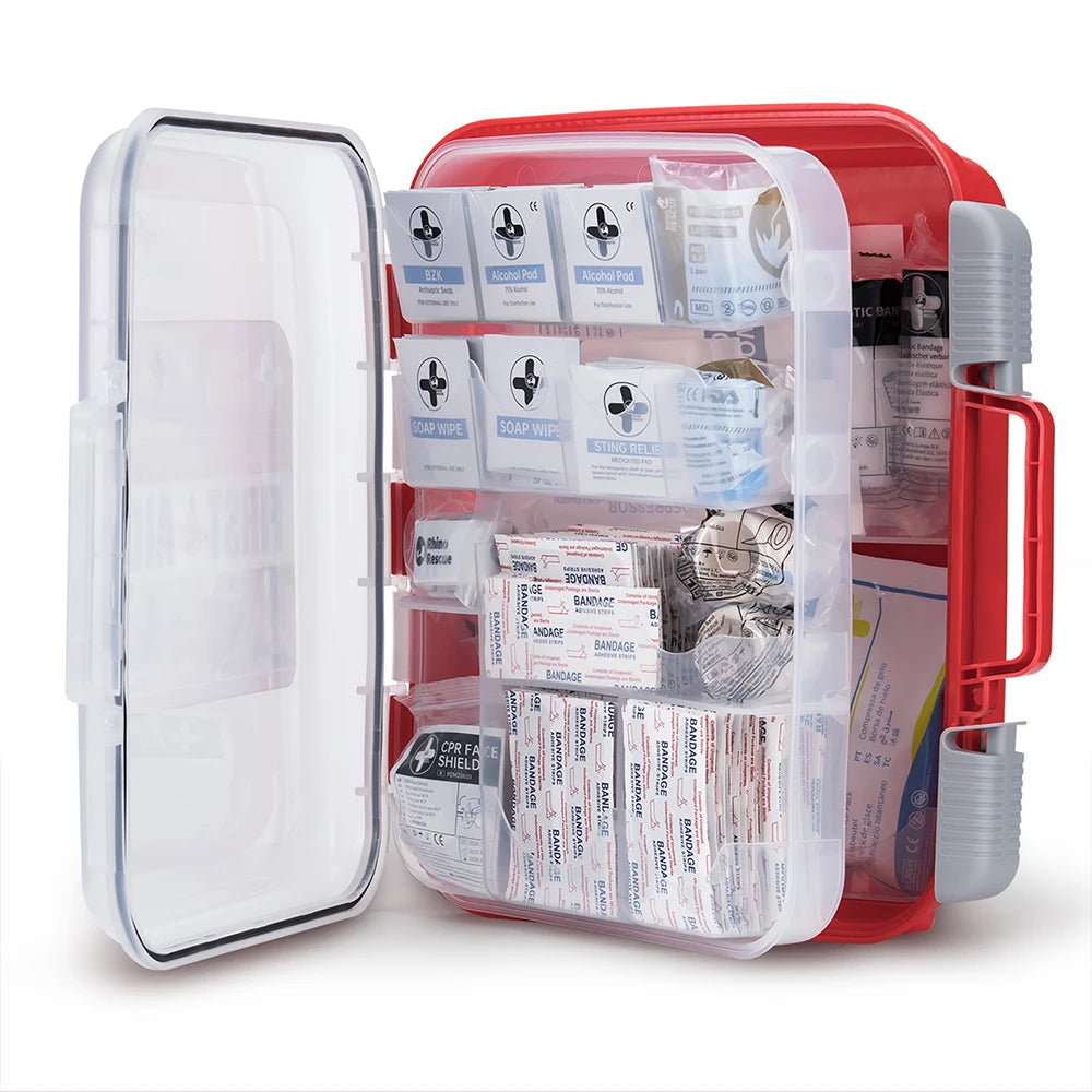 RHINO RESCUE 350 Pieces OSHA All-Purpose First Aid Kit, Home & Office