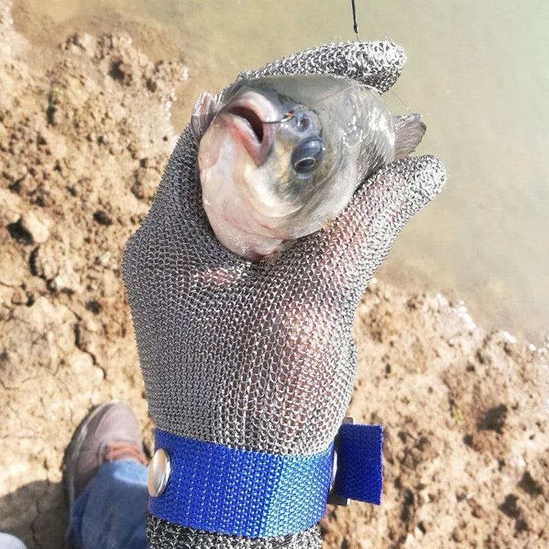 Anti-Cut Gloves Safety Cut Proof Stab Resistant Stainless Steel Wire Metal Mesh Butcher Cut-Resistant Gloves Outdoor Protective