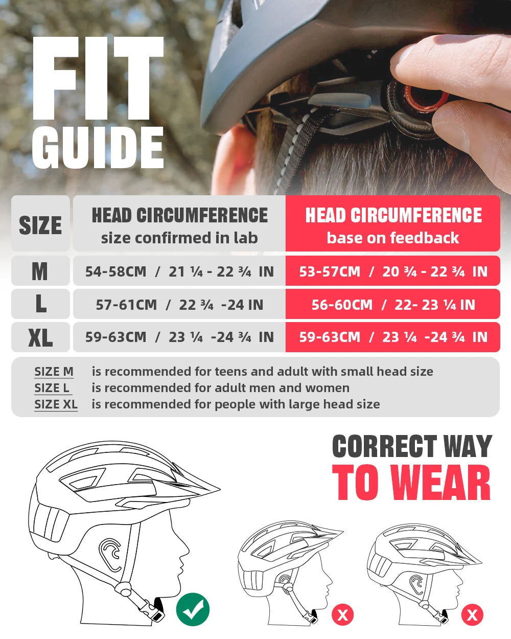VICTGOAL Adults Mountain Bike Helmets with Goggles Visor Men Women USB Rear Light Bicycle Safety Caps Road Bike Electric Scooter Cycling Helmets