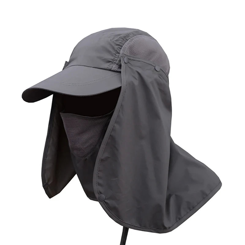 Summer Sun Hats Outdoor Fishing Hat UV Protection Sunscreen Fisherman Hats Women Men Breathable Fishing Cap For Travel Hiking