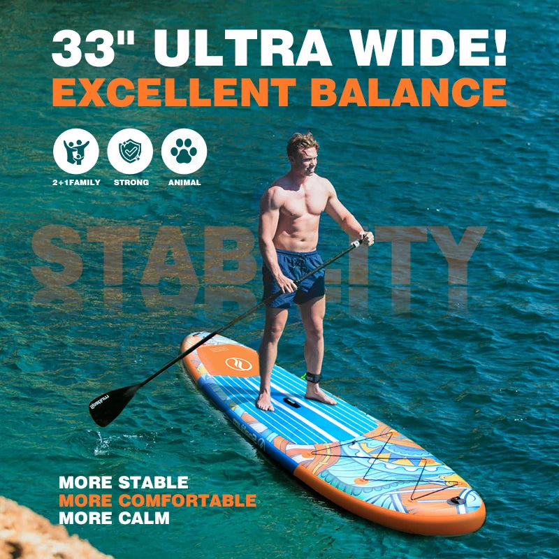 Spatium Inflatable Paddle Board, Stand Up Paddle Board, Suo Board with Premium Sup Accessories